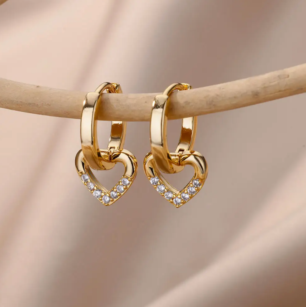 Pendientes de Oro con colgante