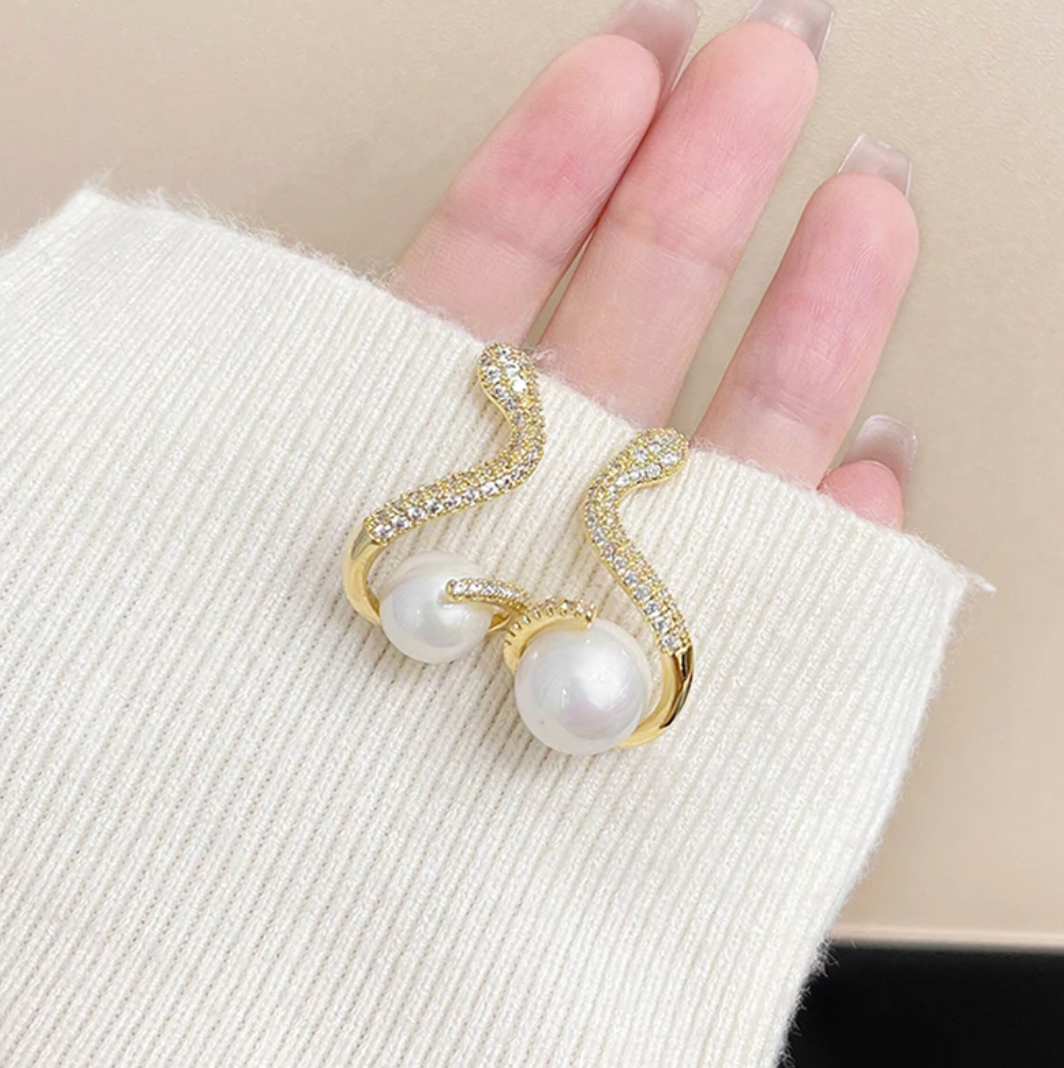 Pendientes en forma de serpiente