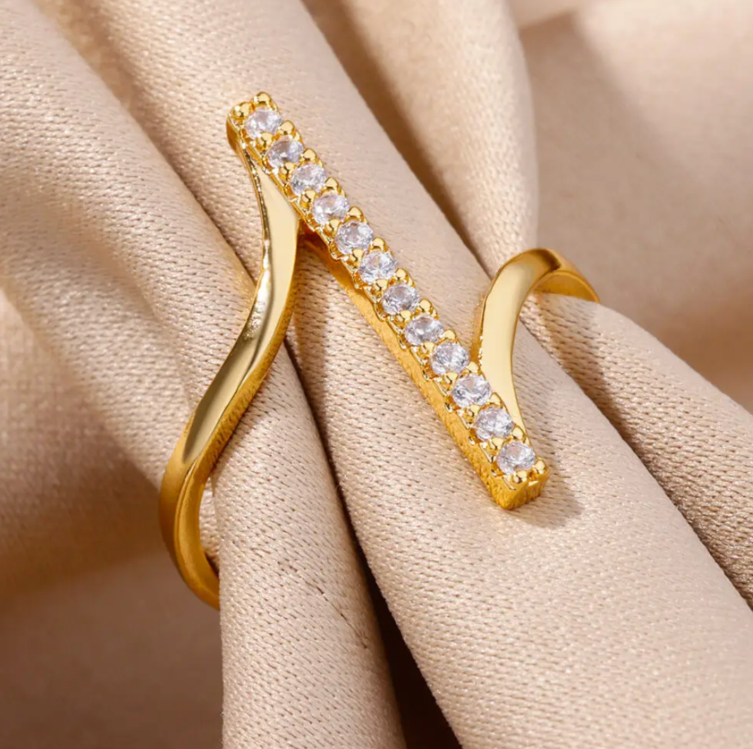 Anillo Línea de Vida de Oro