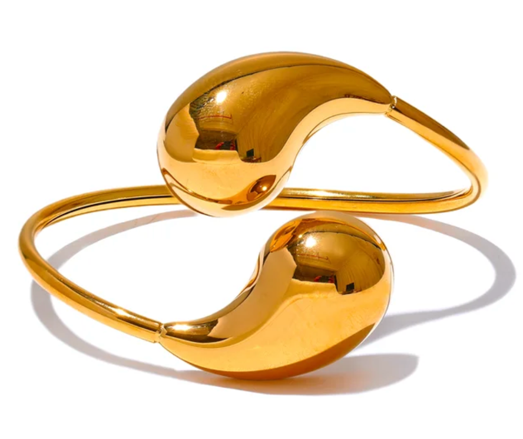 Pulsera Yin Yang de Oro