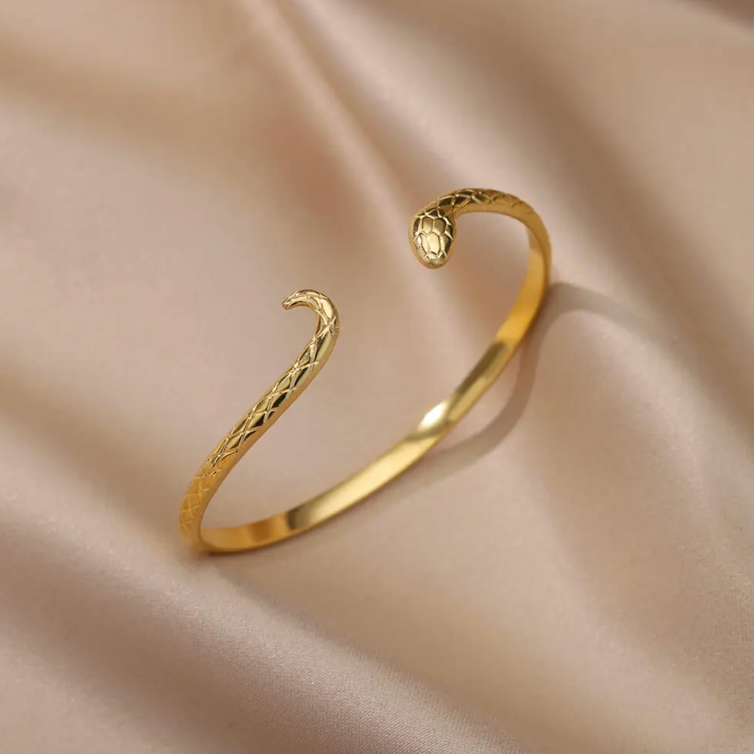 Pulsera serpiente de Oro