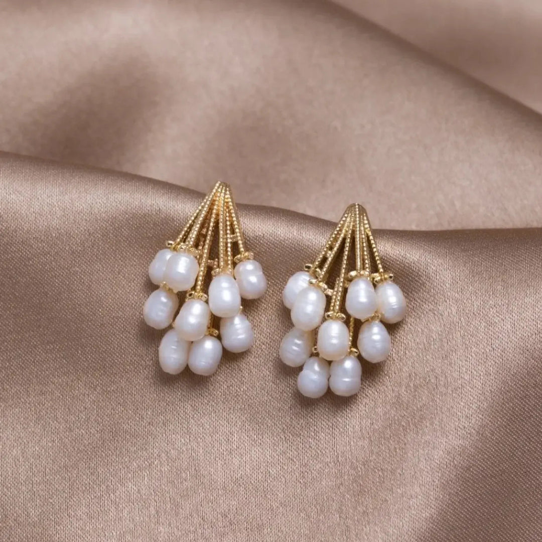 Pendientes Racimo de Perlas
