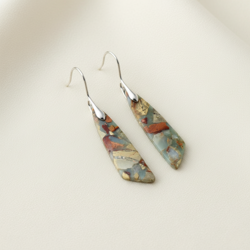 Pendientes Piedra Natural Vintage