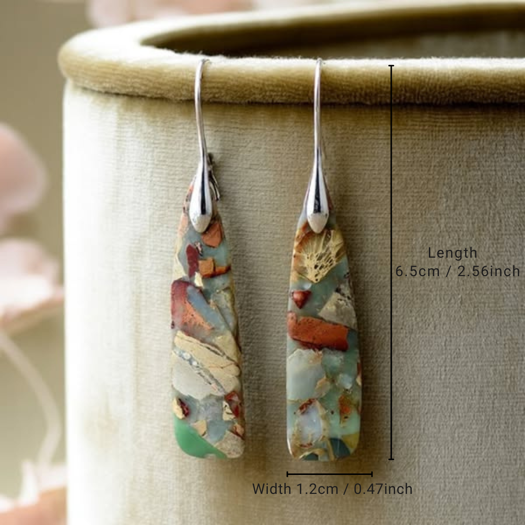 Pendientes Piedra Natural Vintage