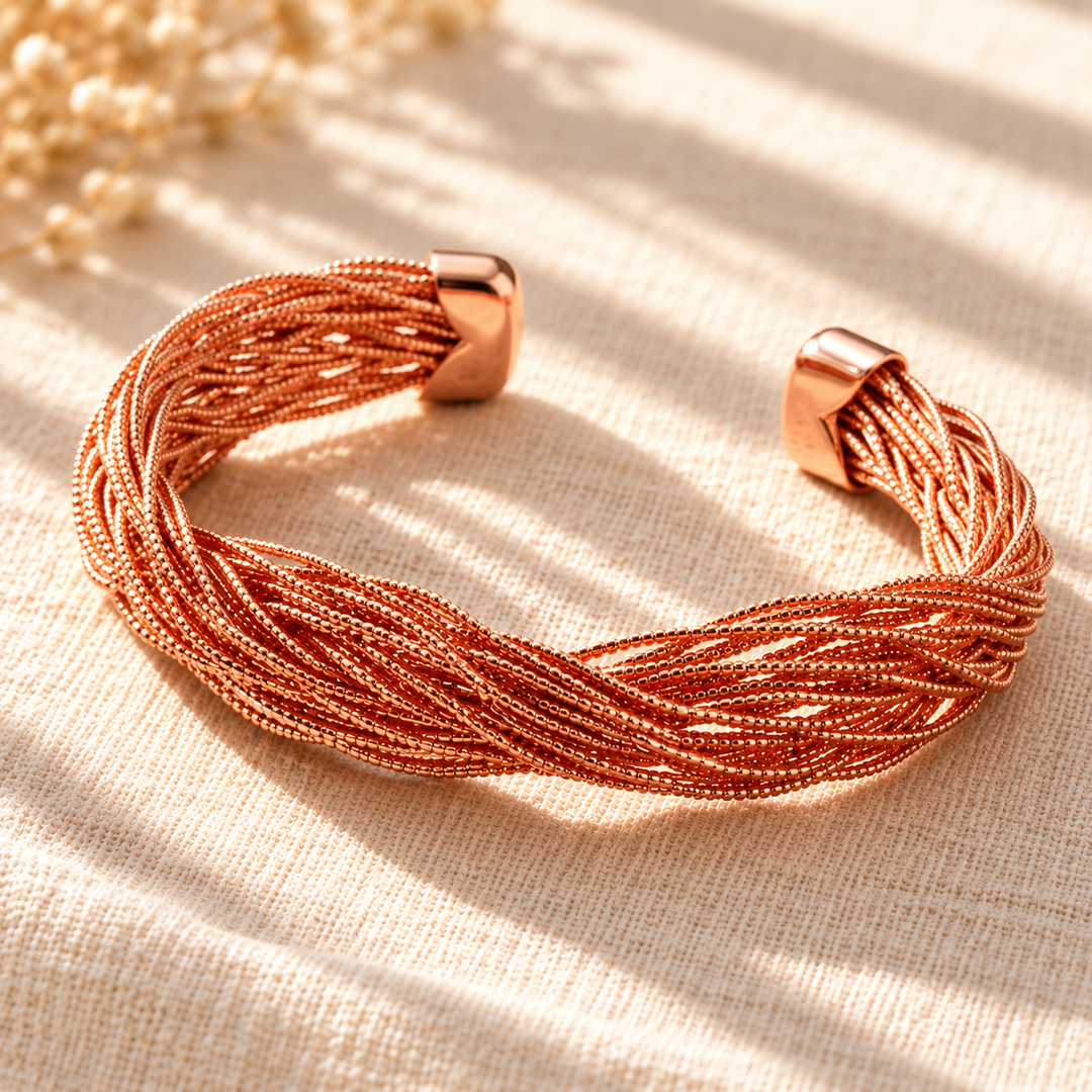 Pulsera de Cobre Trenzado