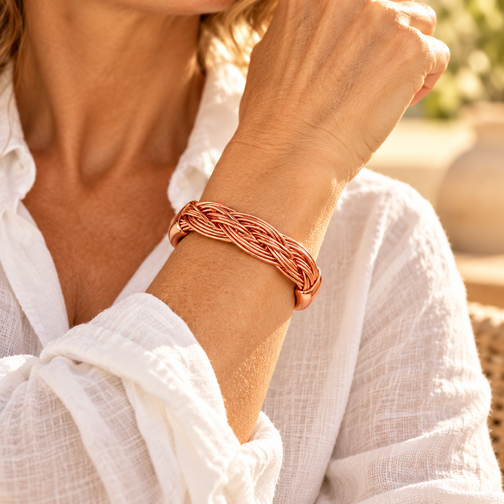 Pulsera de Cobre Urdimbre