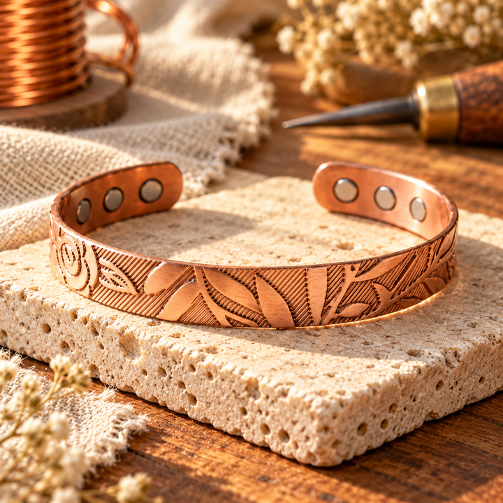 Pulsera de Cobre Helecho