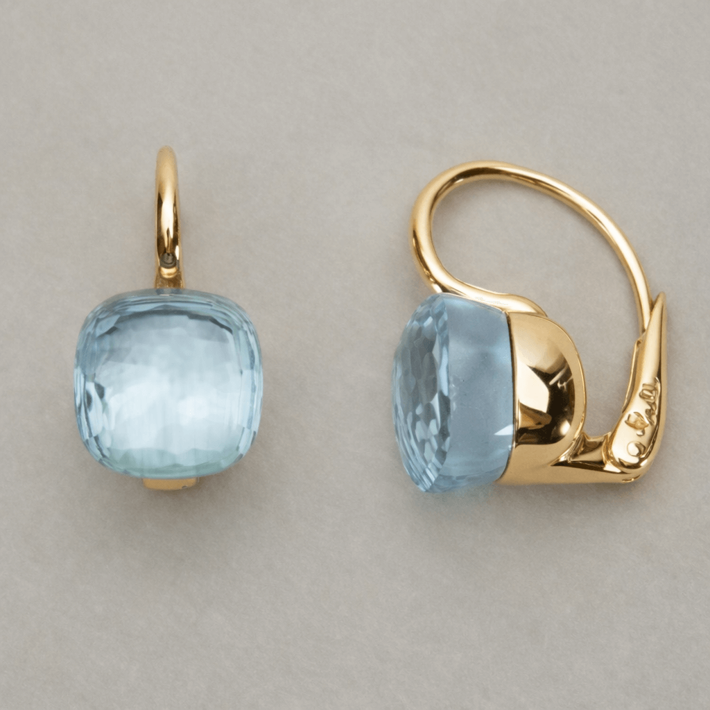 Pendientes Azules Incrustados