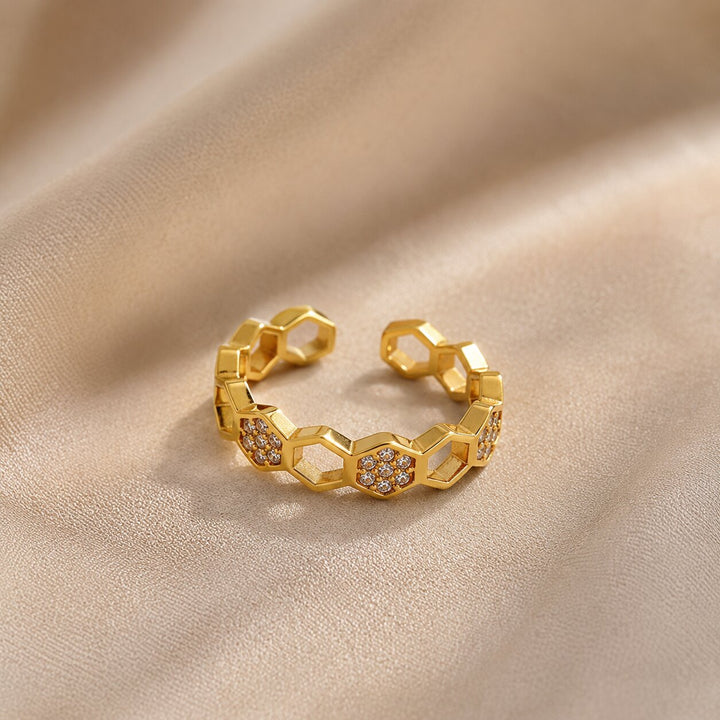 Anillo Ajustable Cadena Verona