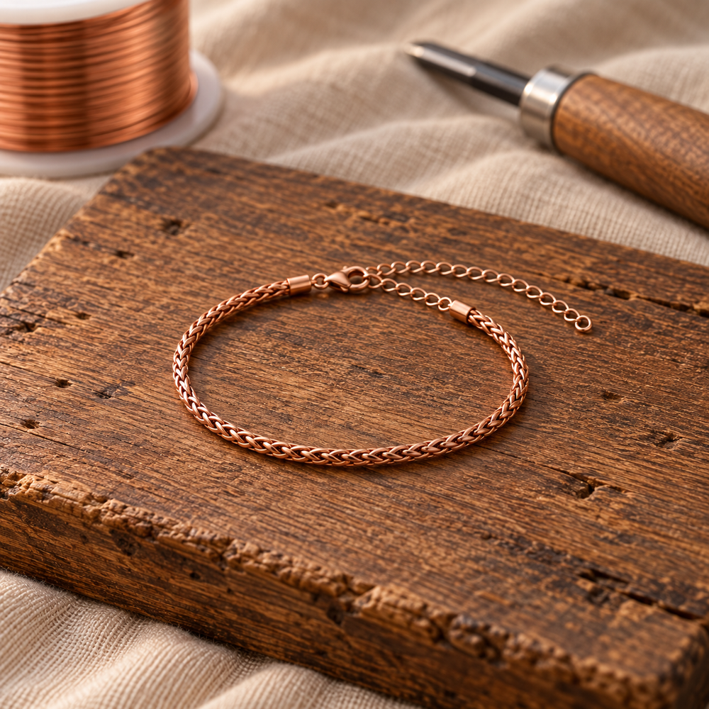 Tobillera de Cobre Artesanal 4