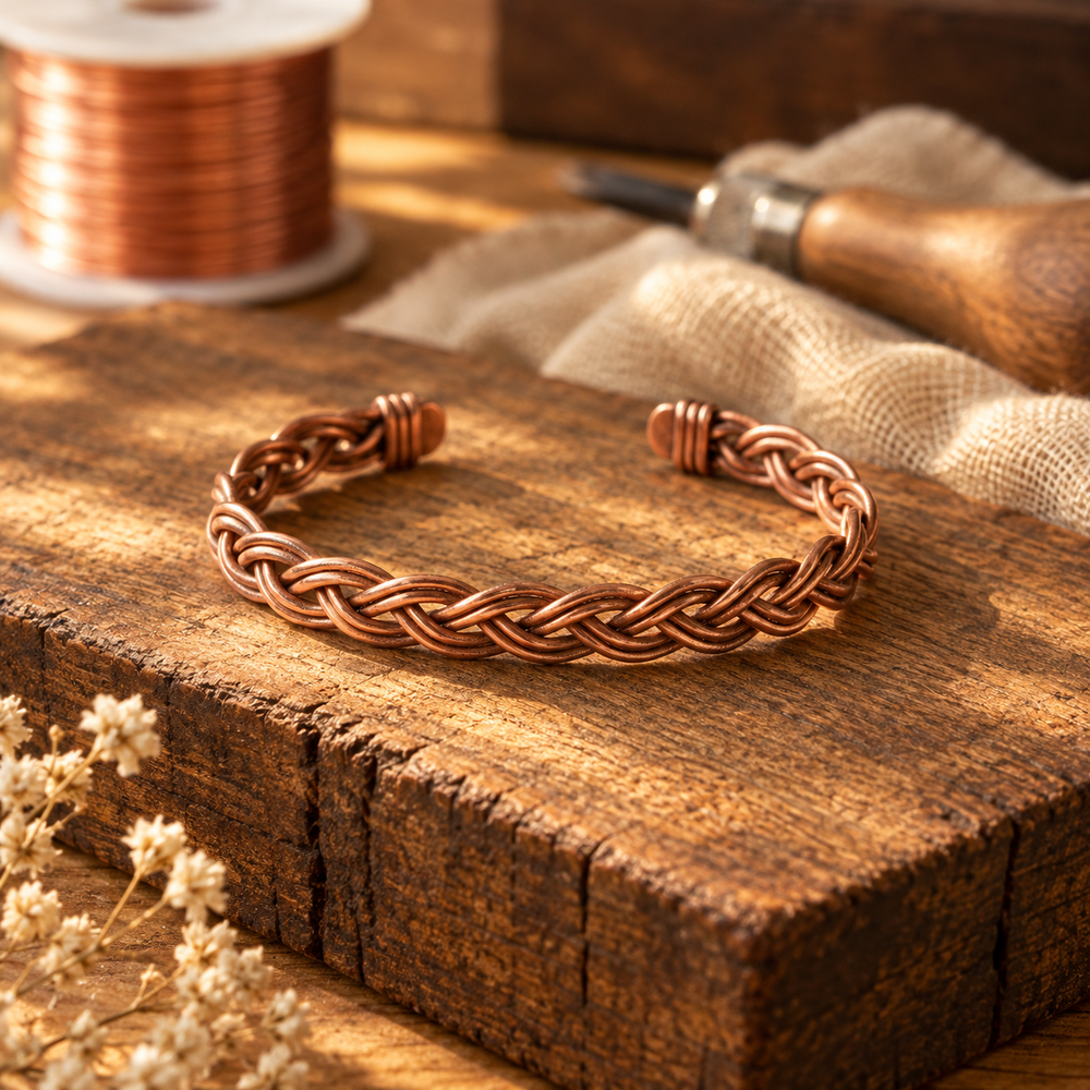 Tobillera de Cobre Junco