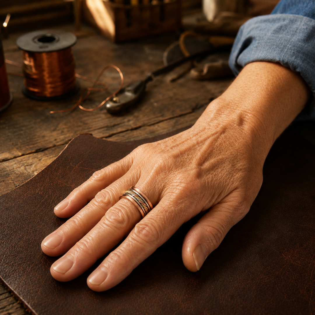 Anillo de Cobre Bicolor