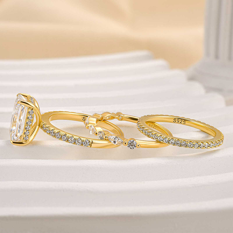 Set de 3 anillos de boda