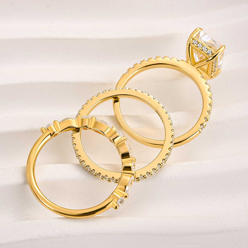 Set de 3 anillos de boda