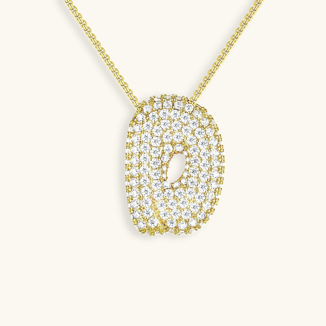 Collar de inicial con burbujas Hailey