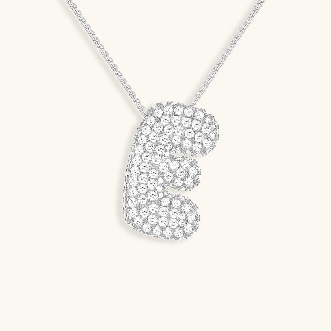 Collar de inicial con burbujas Hailey