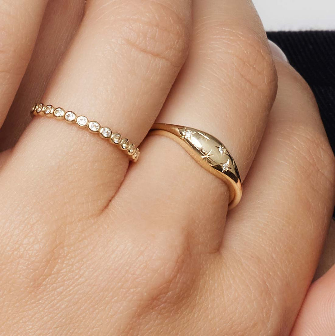 Anillo Estrella Dorado