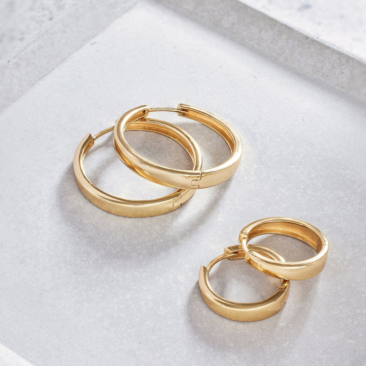 Aros Pequeños Lisos Dorados