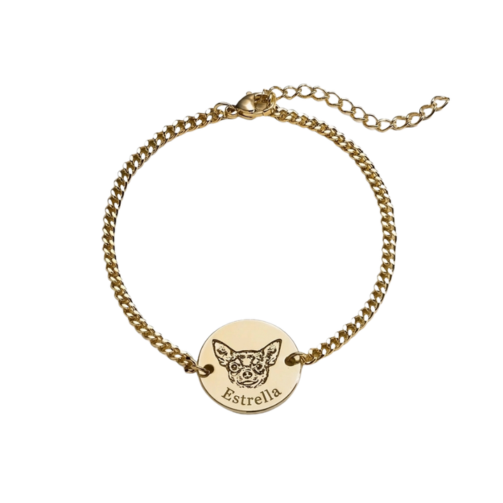 Pulsera Personalizada con Grabado de tu Mascota