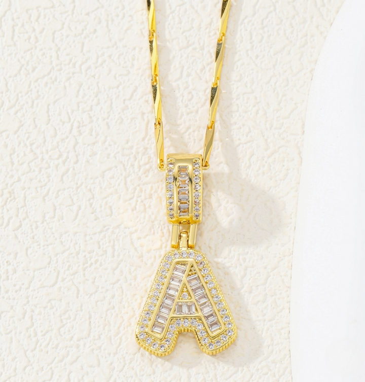 Conjunto Collares Inicial Dorado