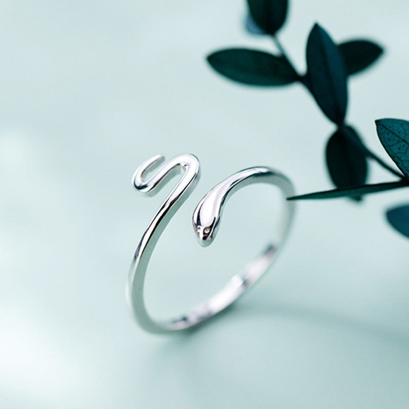 Anillo ajustable de Plata con forma