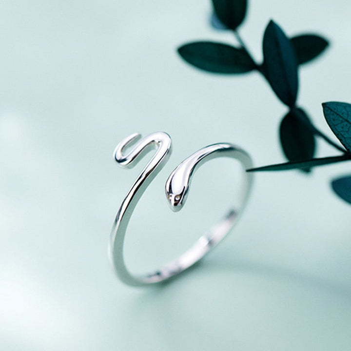 Anillo ajustable de Plata con forma