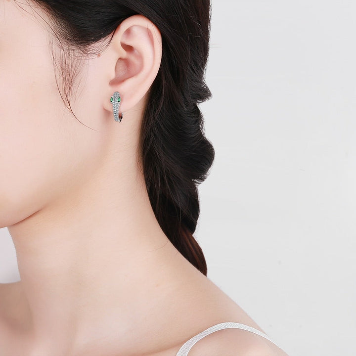 Pendientes Serpiente de Plata Plata