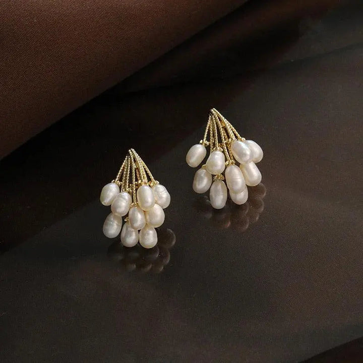 Pendientes Racimo de Perlas