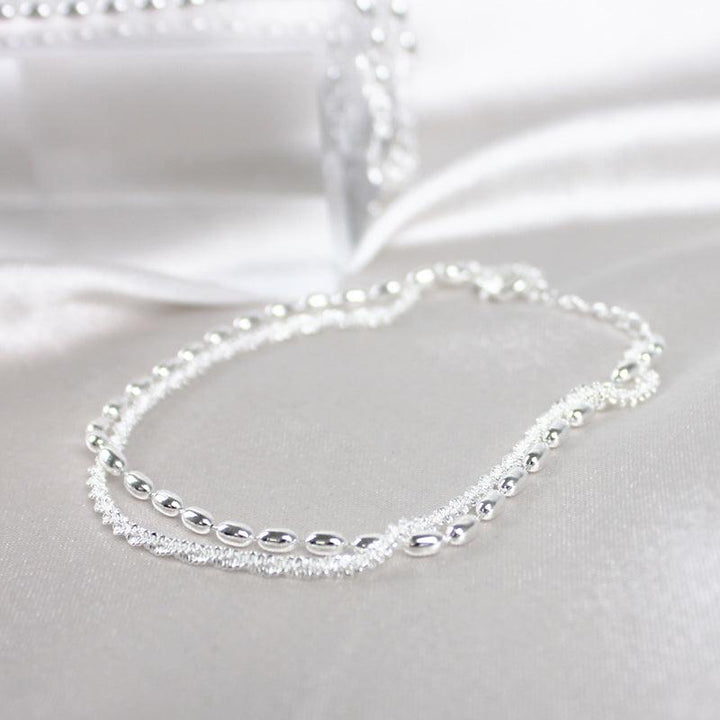 Pulsera Circonitas Plateada