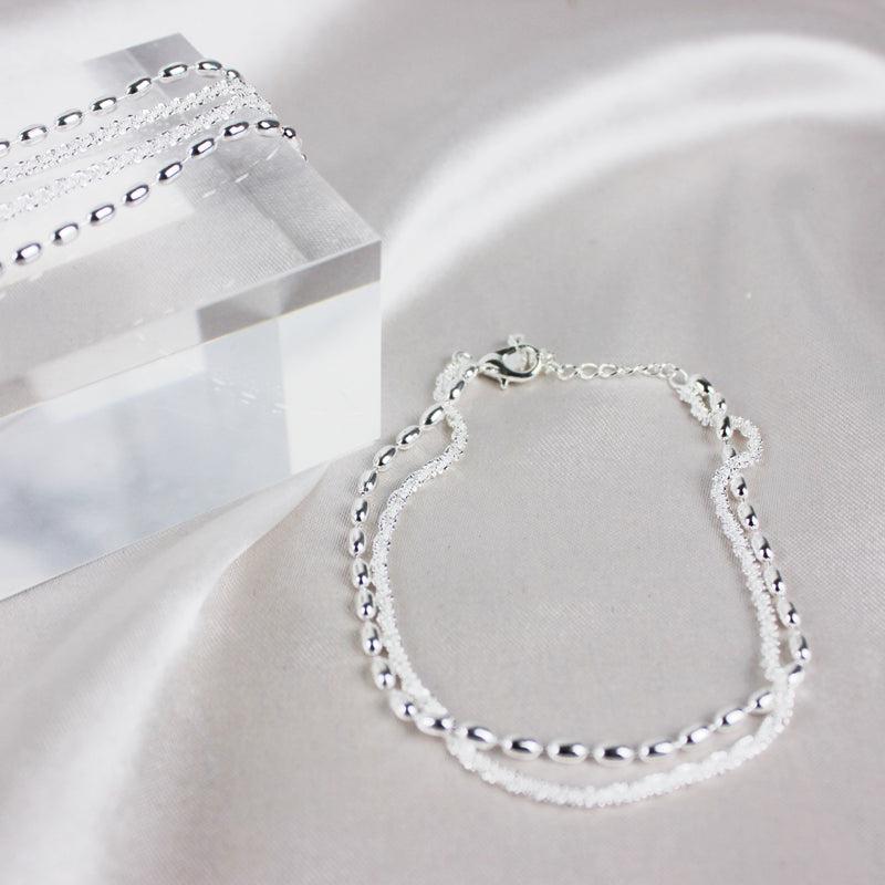Pulsera Circonitas Plateada