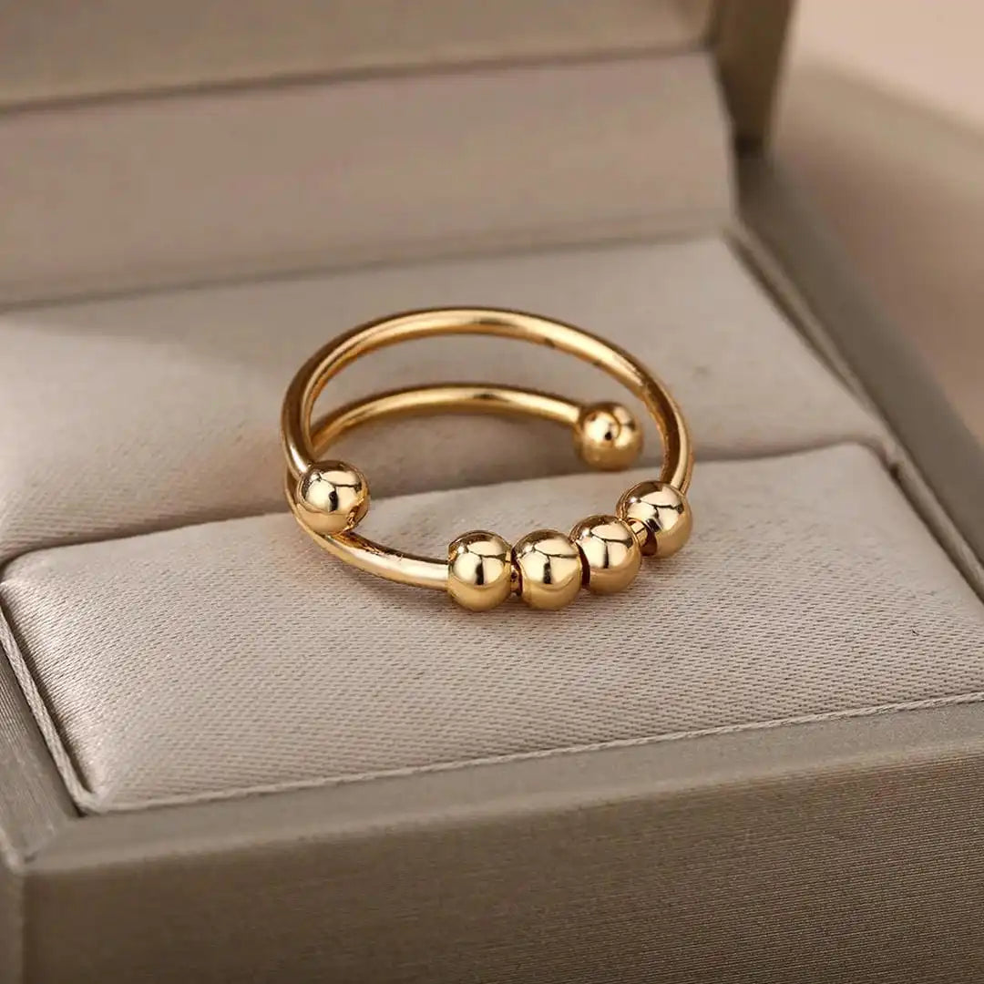 Anillo Antiestrés con Bolitas