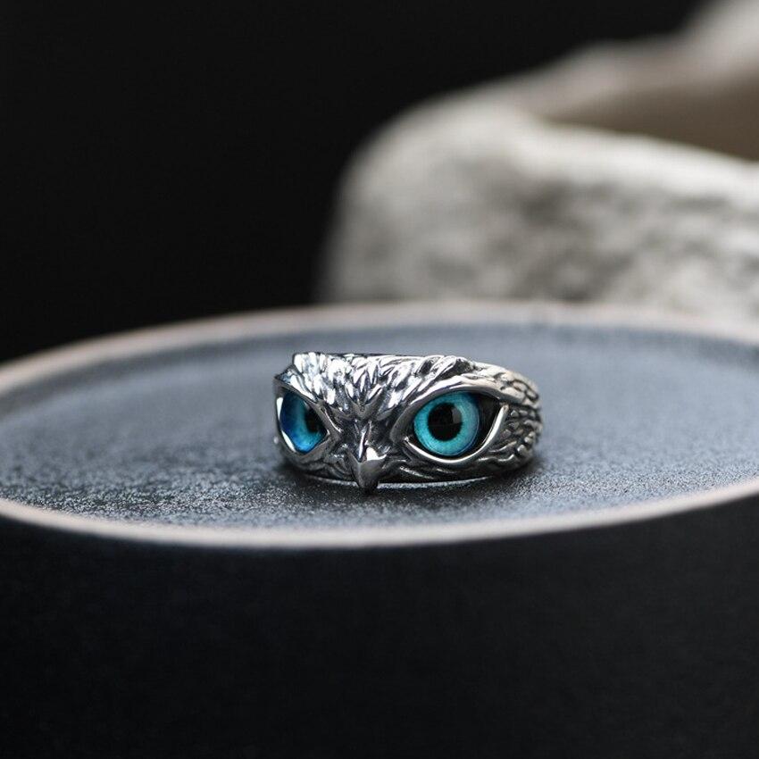 Anillo Búho de la Suerte con Ópalo