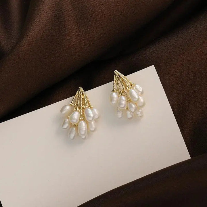 Pendientes Racimo de Perlas