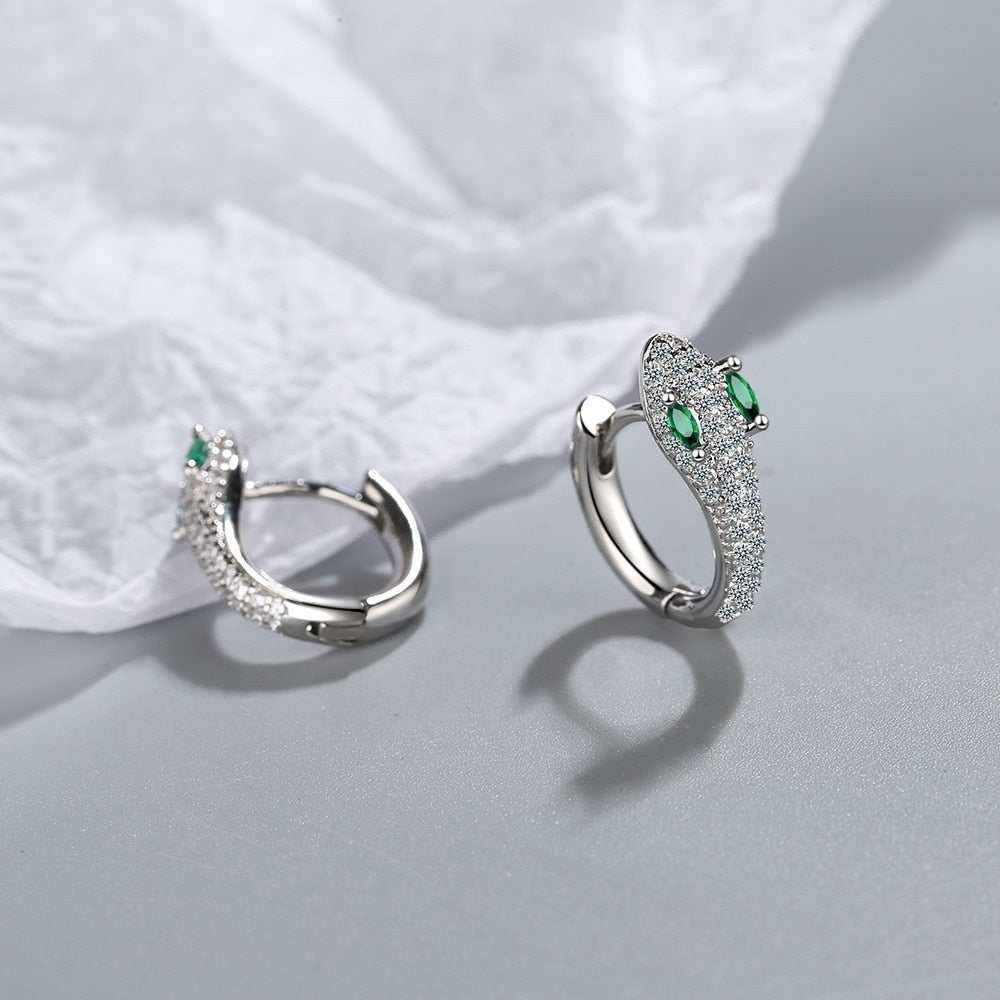 Pendientes Serpiente de Plata Plata