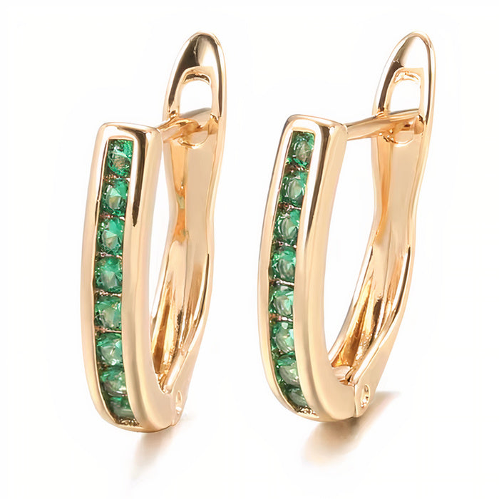 Pendientes Esmeralda de Oro