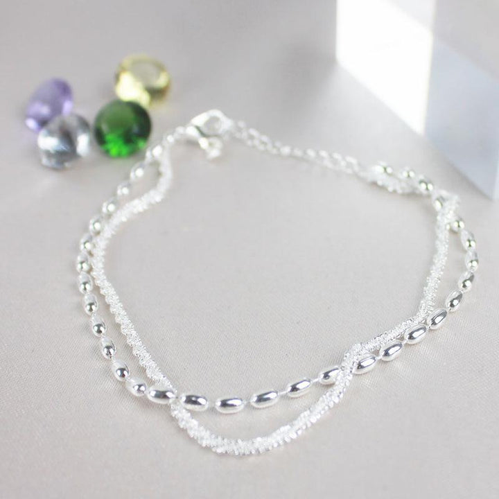 Pulsera Circonitas Plateada