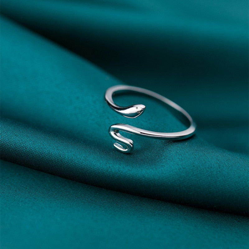 Anillo ajustable de Plata con forma