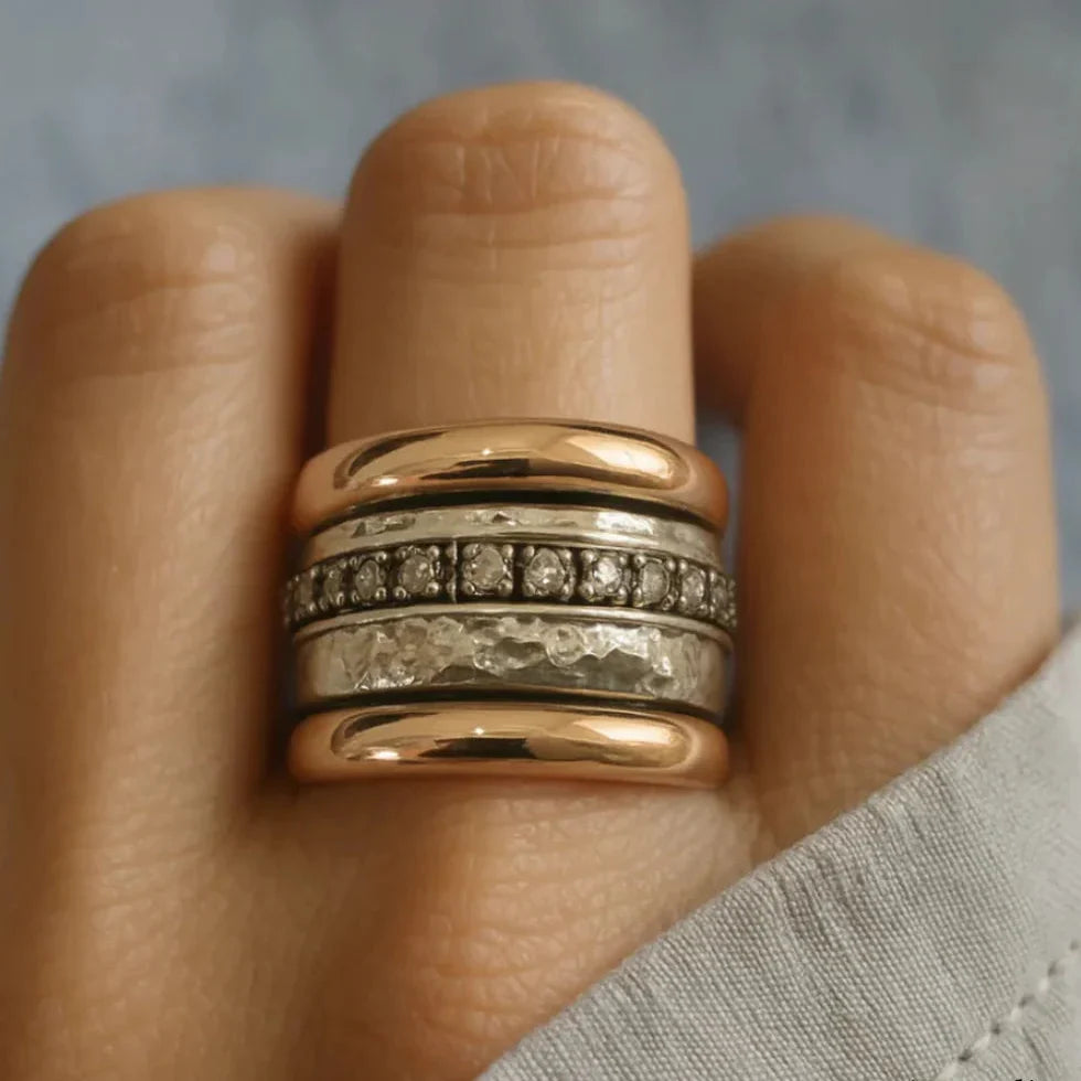 Anillo Llamativo Bicolor