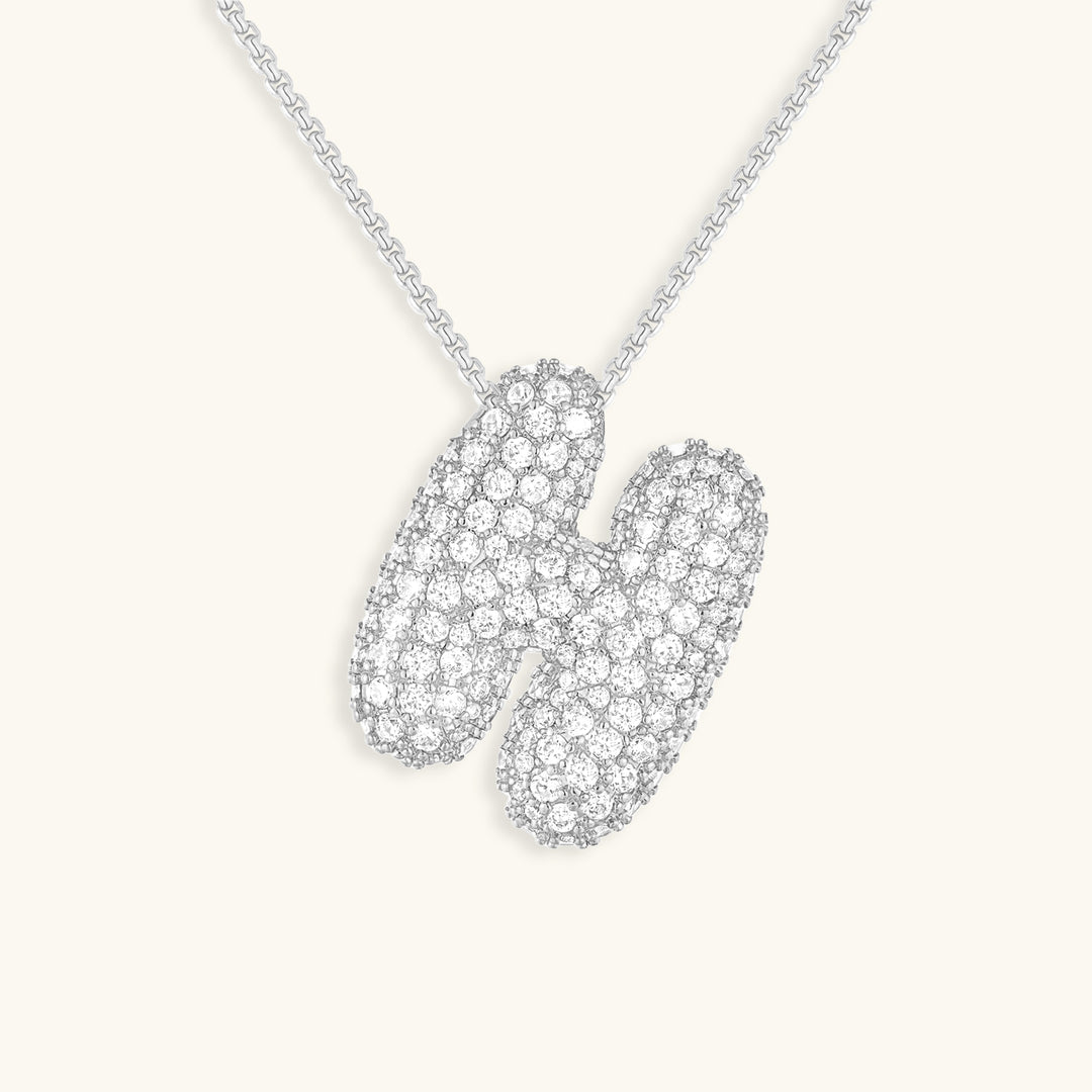 Collar de inicial con burbujas Hailey