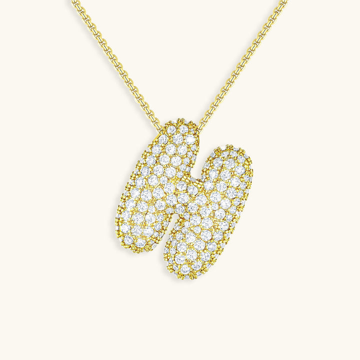 Collar de inicial con burbujas Hailey