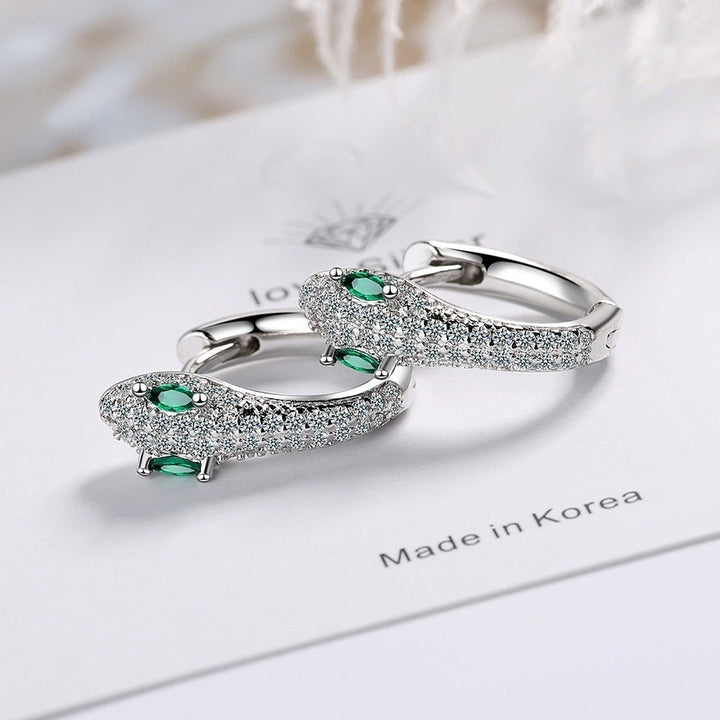 Pendientes Serpiente de Plata Plata