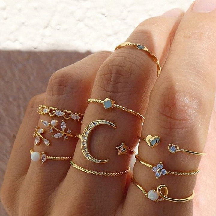Pack de 10 Anillos Bohemios