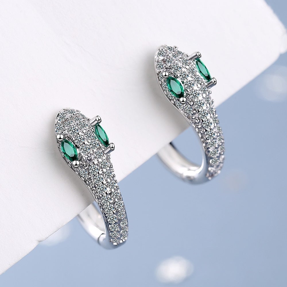 Pendientes Serpiente de Plata Plata