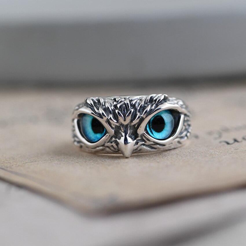 Anillo Búho de la Suerte con Ópalo