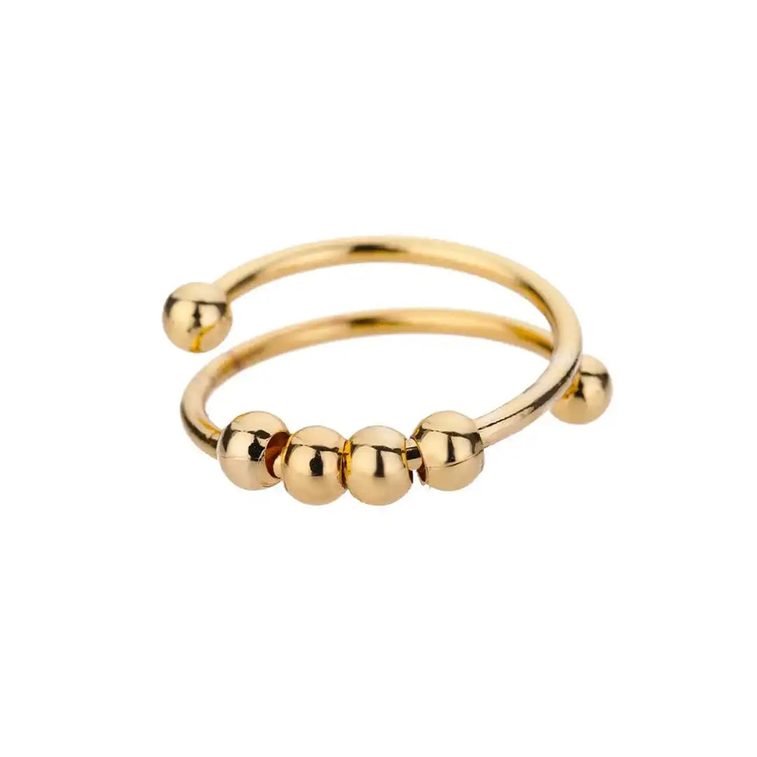 Anillo Antiestrés con Bolitas