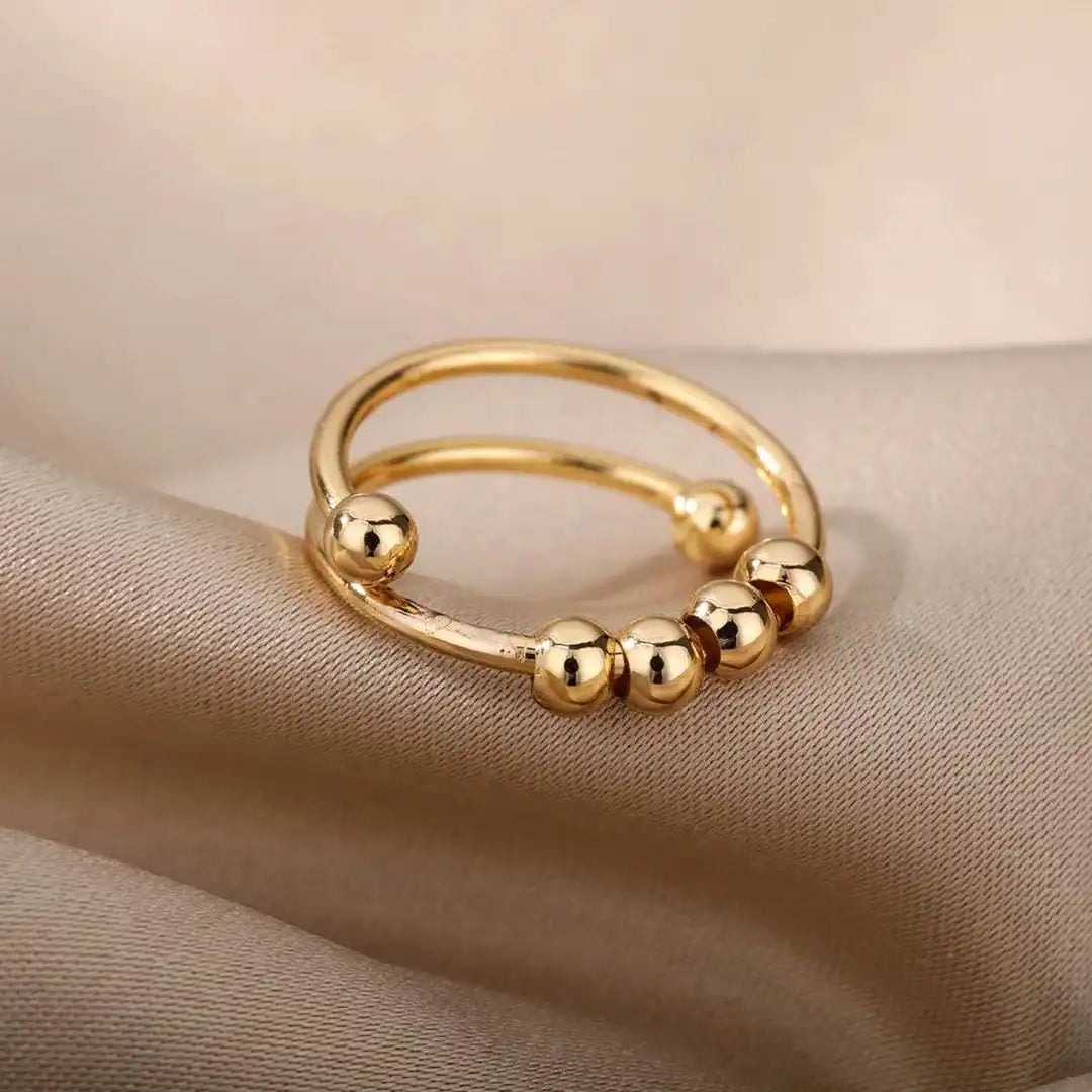 Anillo Antiestrés con Bolitas