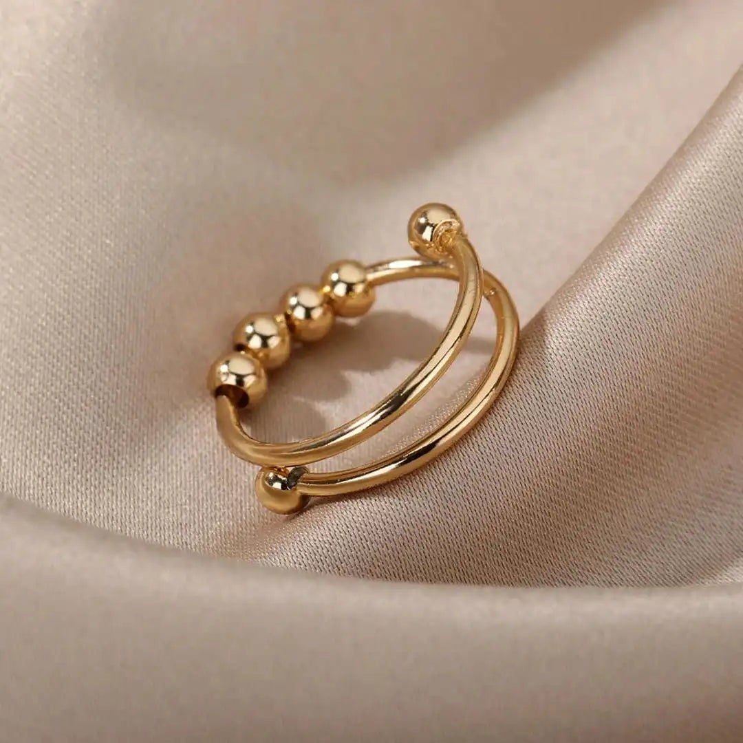 Anillo Antiestrés con Bolitas