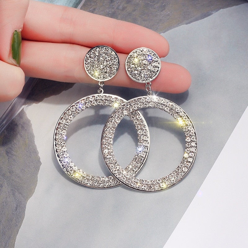 Pendientes de Circonita en Oro