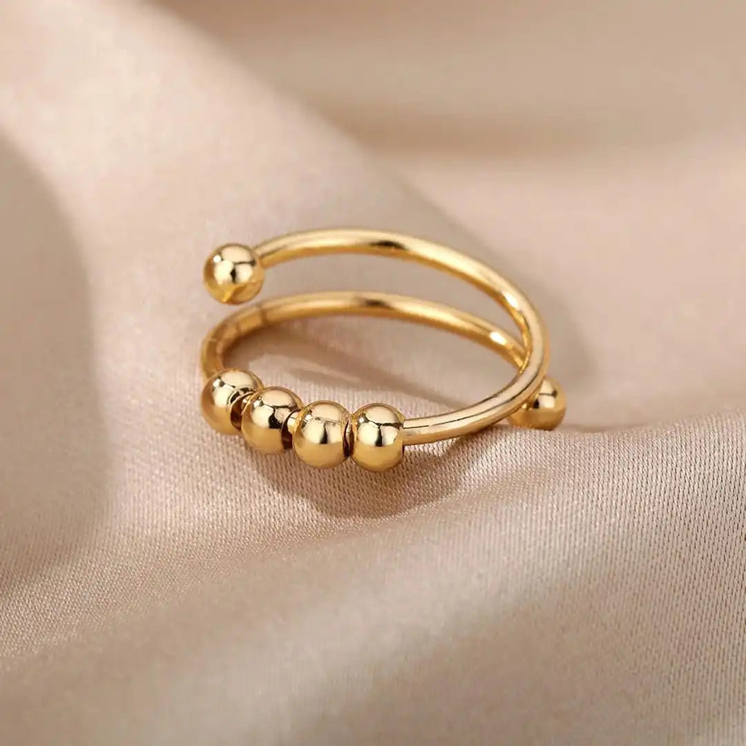 Anillo Antiestrés con Bolitas