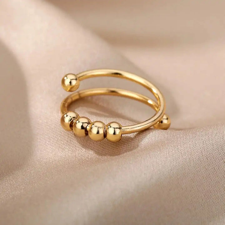 Anillo Antiestrés con Bolitas